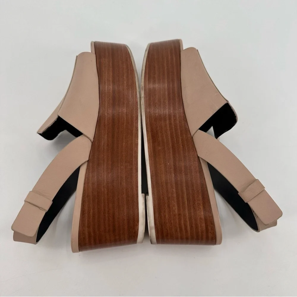 Tibi Leather Chunky Platform Sandals Size 36.5